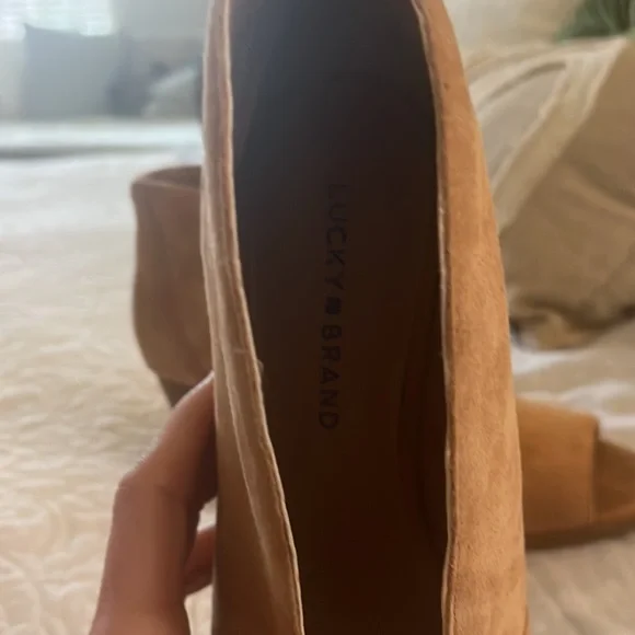 Lucky brand open toe bootie - Picture 2 of 4
